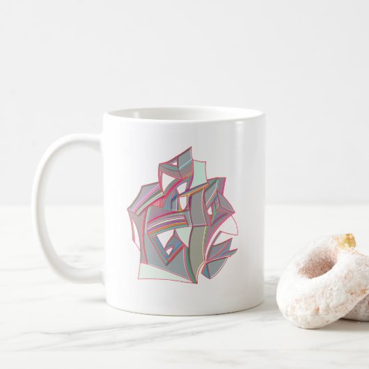 Gepersonaliseerde kleur koffiemok (Met donut)