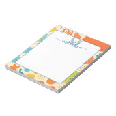 Gepersonaliseerde kleur Splash Abstract Notitieblo Notitieblok (Gedraaid)