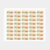 Gepersonaliseerde kleur splash Abstracte Kinderen Labels (Vel)