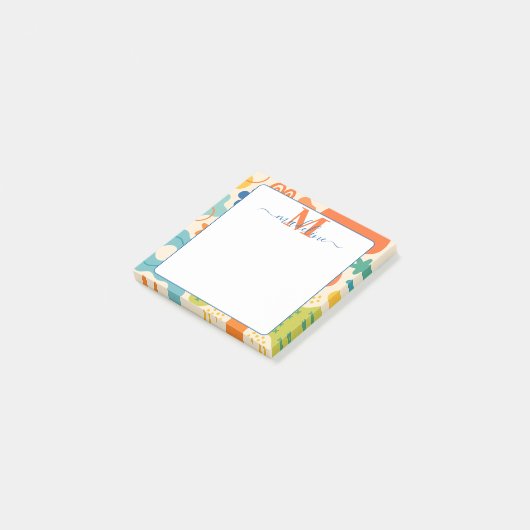 Gepersonaliseerde kleur Splash Abstracte Post-it® Post-it® Notes (Schuin)