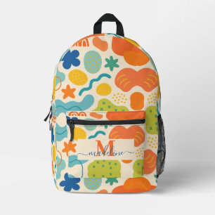 Gepersonaliseerde kleurensplash Abstract Bedrukte Rugzak