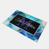 Gepersonaliseerde kleurrijke deurmat (Schuin)