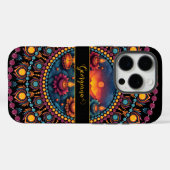 Gepersonaliseerde kleurrijke Diwali Festival Manda Case-Mate iPhone Case (Achterkant (horizontaal))