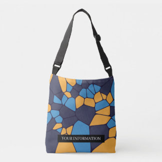 Gepersonaliseerde Kleurrijke Geometrische Abstract Crossbody Tas