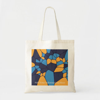 Gepersonaliseerde Kleurrijke Geometrische Abstract Tote Bag