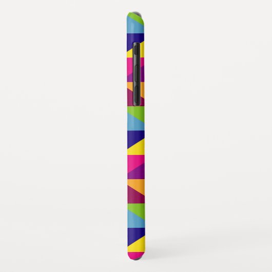 Gepersonaliseerde kleurrijke gewatteerde look drie Case-Mate iPhone case (Achterkant/links)