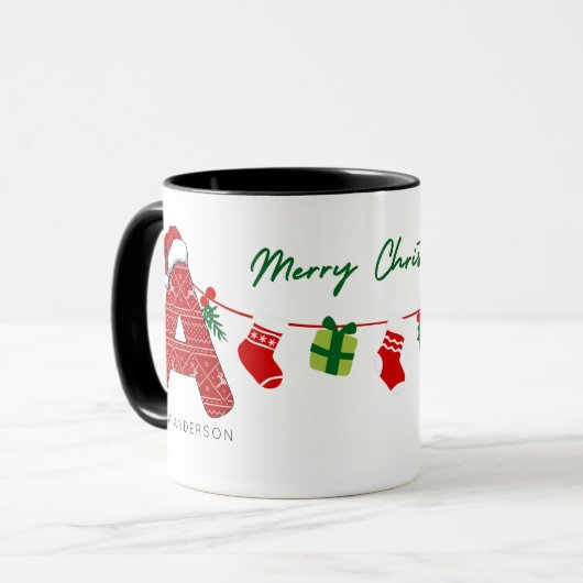 Gepersonaliseerde kleurrijke letternaam Vrolijk Ke Mok (Voorkant links)