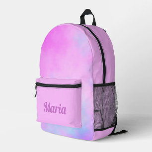 Gepersonaliseerde kleurrijke moderne Girly Rainbo Bedrukte Rugzak