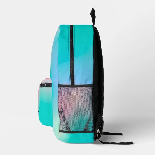 Gepersonaliseerde  kleurrijke moderne Girly Rainbo Bedrukte Rugzak (Rechts)