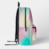 Gepersonaliseerde  kleurrijke moderne Girly Rainbo Bedrukte Rugzak (Links)