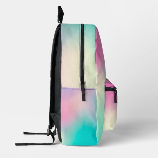 Gepersonaliseerde  kleurrijke moderne Girly Rainbo Bedrukte Rugzak (Links)