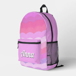 Gepersonaliseerde kleurrijke moderne Girly Rainbo Bedrukte Rugzak