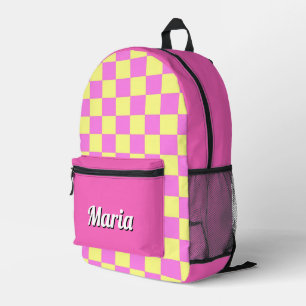Gepersonaliseerde kleurrijke moderne Girly Rainbo Bedrukte Rugzak