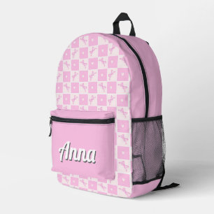 Gepersonaliseerde kleurrijke moderne Girly Rainbo Bedrukte Rugzak