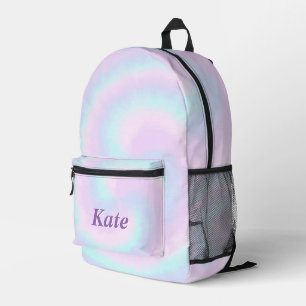 Gepersonaliseerde kleurrijke moderne Girly Rainbo Bedrukte Rugzak