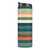 Gepersonaliseerde kleurstrepen thermosbeker (Geroteerd rechts)