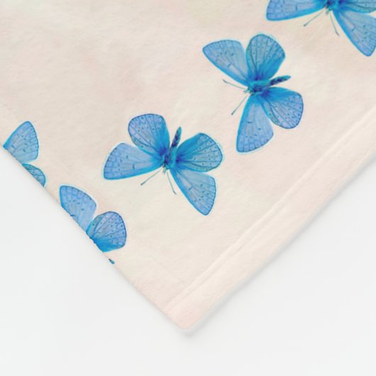 Gepersonaliseerde knuppel vlinder naar mijn kleind fleece deken (Hoek)