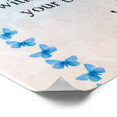 Gepersonaliseerde knuppel vlinder naar mijn kleind poster (Hoek)