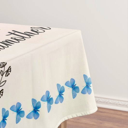 Gepersonaliseerde knuppel vlinder naar mijn kleind tafelkleed (Voorbeeld)