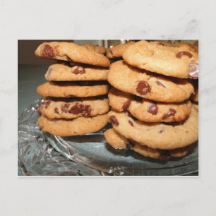 Gepersonaliseerde koekjes dessert chocoladestukjes briefkaart