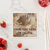 Gepersonaliseerde koele rustieke papieren servette servetten (Insitu)