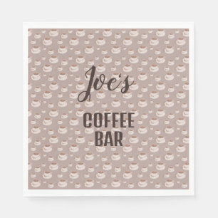 Gepersonaliseerde koffie bar station servetten