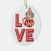 Gepersonaliseerde Koffie Keramisch Ornament – Cand (Rechts)