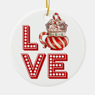 Gepersonaliseerde Koffie Keramisch Ornament – Cand