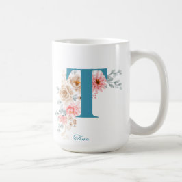 Gepersonaliseerde koffie Mok letter T