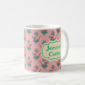 Gepersonaliseerde koffie Mok – Leuke Retro Cats De (Voorkant rechts)