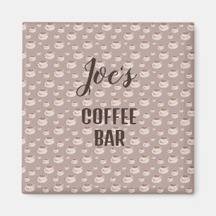 Gepersonaliseerde koffiebarstationmagneet magneet