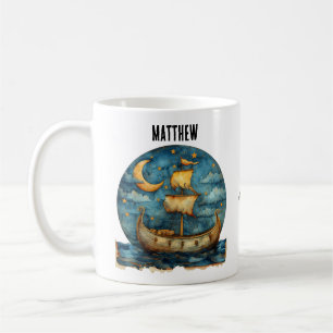 Gepersonaliseerde koffiemok met Vikingschip