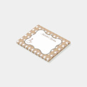 Gepersonaliseerde koffiepost Het merkt op Post-it® Notes (Schuin)