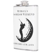 Gepersonaliseerde kolf | Vrijgezellengolfweekend Heupfles (Links)