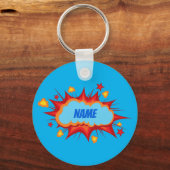  gepersonaliseerde komische explosie sleutelhanger (Voorkant)