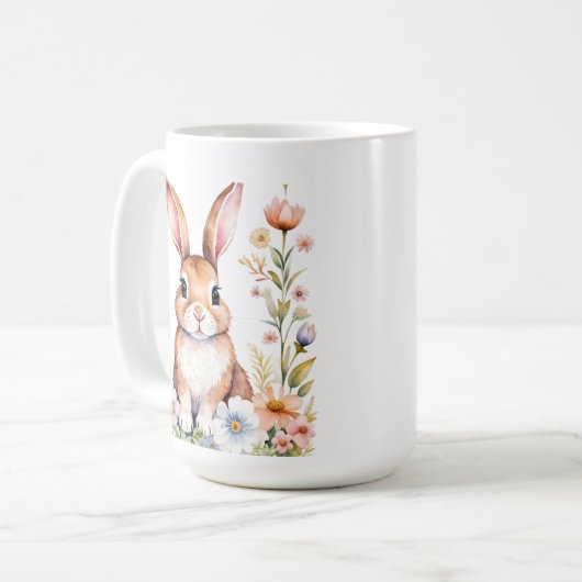 Gepersonaliseerde  Konijn Oma's Pasen Mok (Voorkant links)