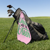 Gepersonaliseerde Koningin van het Groen Golfhanddoek (Groen)