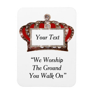 Gepersonaliseerde koninklijke kroon magneet