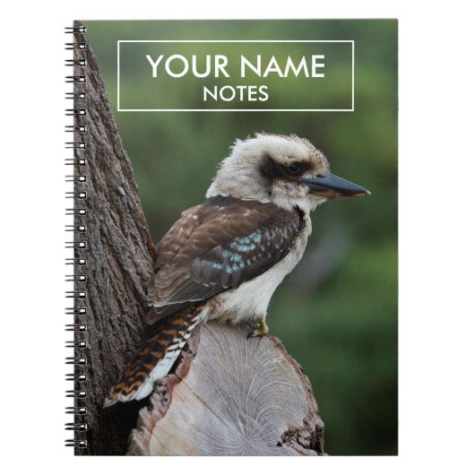 Gepersonaliseerde Kookaburra Notitieboek (Voorkant)