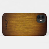 Gepersonaliseerde korrelige tabak Sunburst Wood Case-Mate iPhone Case (Achterkant (horizontaal))