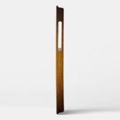 Gepersonaliseerde korrelige tabak Sunburst Wood Case-Mate iPhone Case (Achterkant / Links)