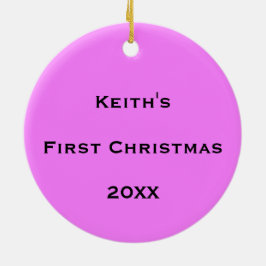 Gepersonaliseerde Kosmische Bubbelstroom Keramisch Ornament
