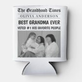 gepersonaliseerde krant | Beste oma ooit Blikjeskoeler (Voorkant)