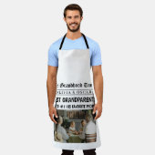 Gepersonaliseerde krantenkop | Beste grootouder Schort (Gedragen)