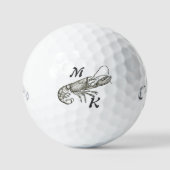 Gepersonaliseerde Kreeft Ontwerp Callaway Golf Bal (Voorkant)