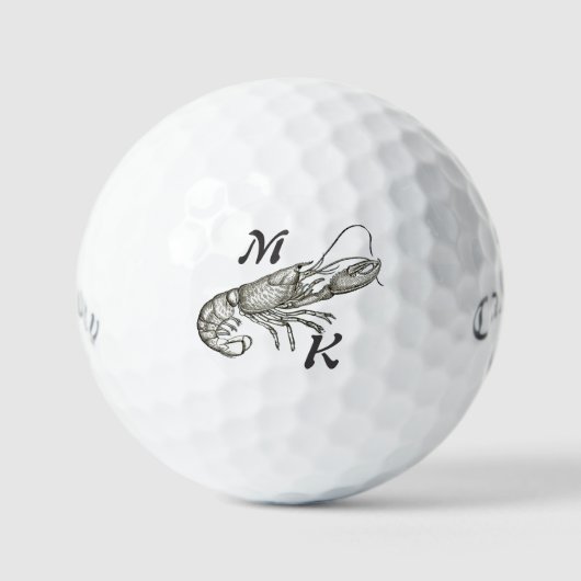 Gepersonaliseerde Kreeft Ontwerp Callaway Golf Bal (Voorkant)