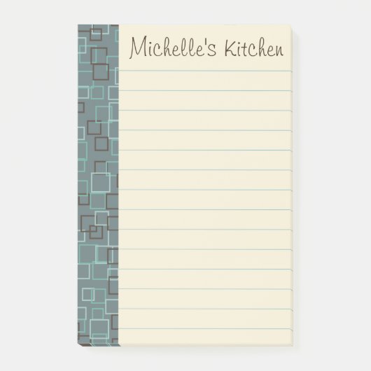 Gepersonaliseerde Kruidenier Keuken Post Het Notit Post-it® Notes (Voorkant)