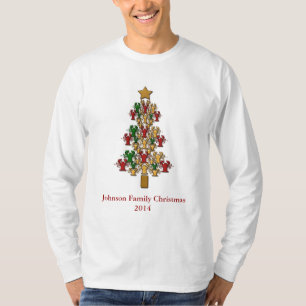 Gepersonaliseerde kruideniersboom / kerstboomkreef t-shirt