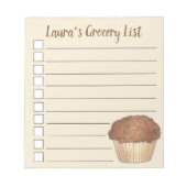 Gepersonaliseerde kruidenlijst notitieblok (Voorkant)