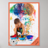 Gepersonaliseerde kunstwerken van Kinderen Poster (Voorkant)